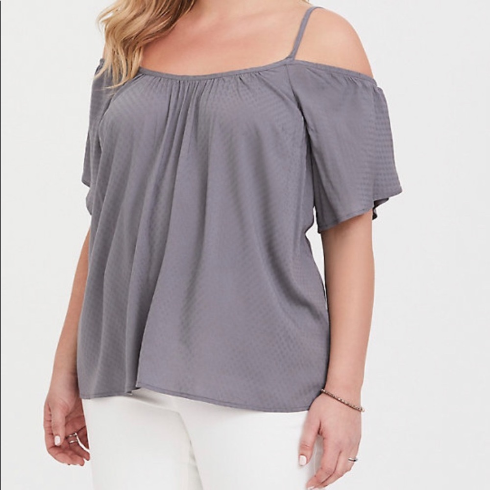 Cold shoulder blouse size 6